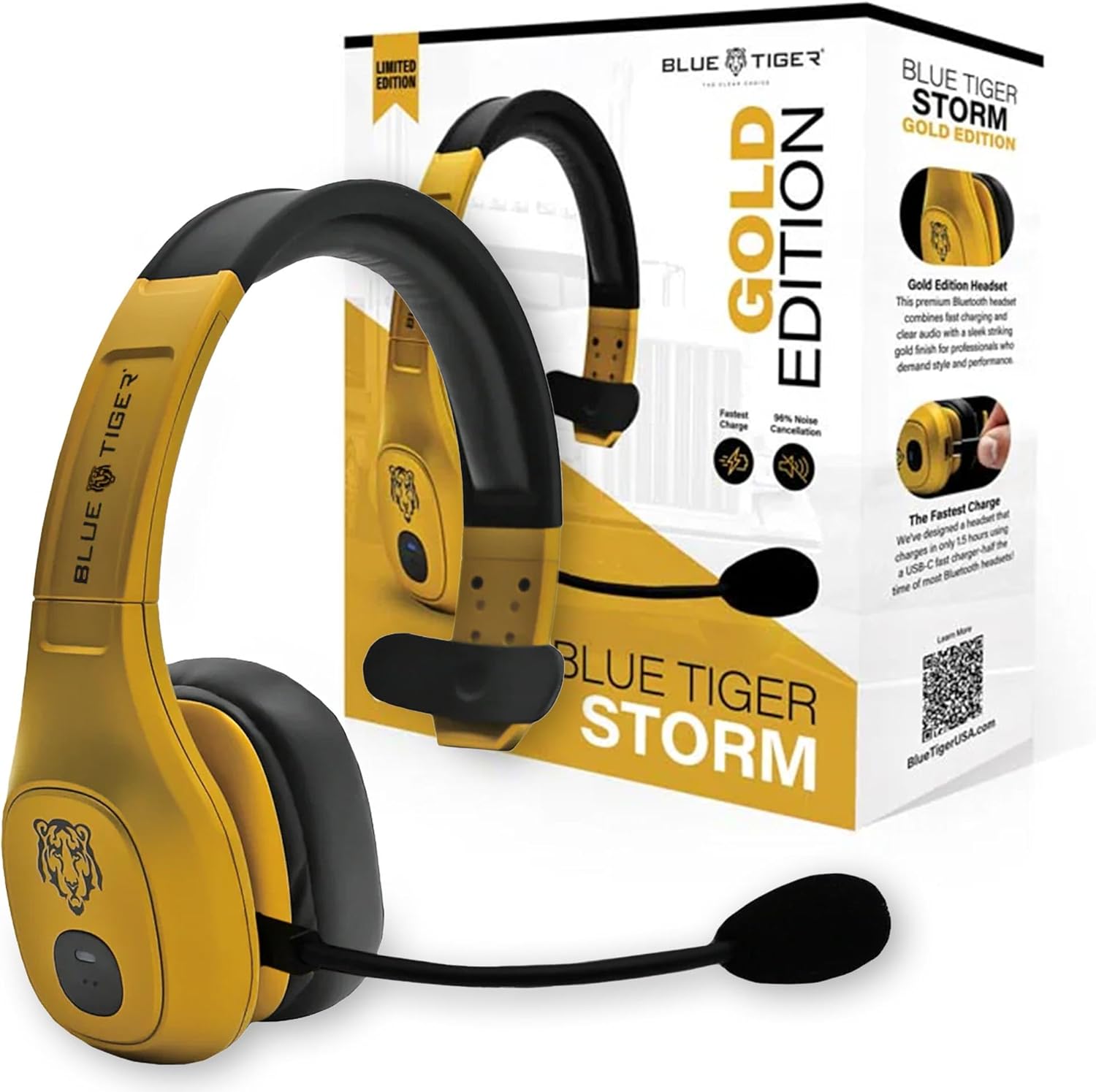 Noise Cancelling Headphone - Premium Trucker Bluetooth Headset with Mic,