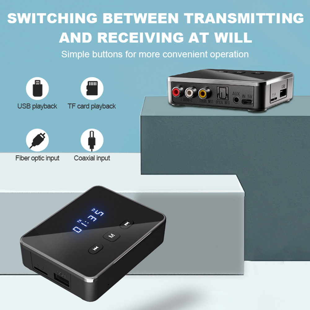 BT 5.4 Transmitter Receiver wi - Bluetooth Adapter Receiver reseña y precio