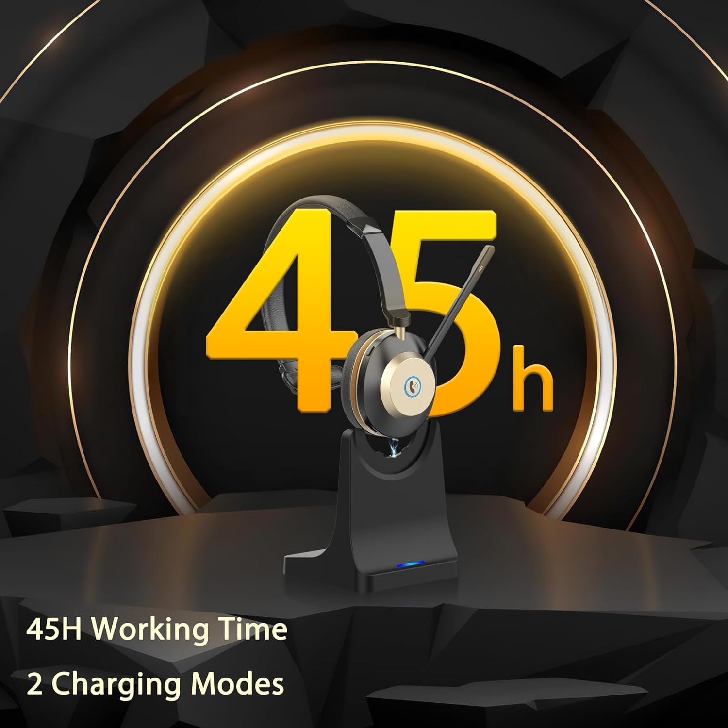 Wireless Headset with Mic, Noi - Noise Cancelling Headphone reseña y precio