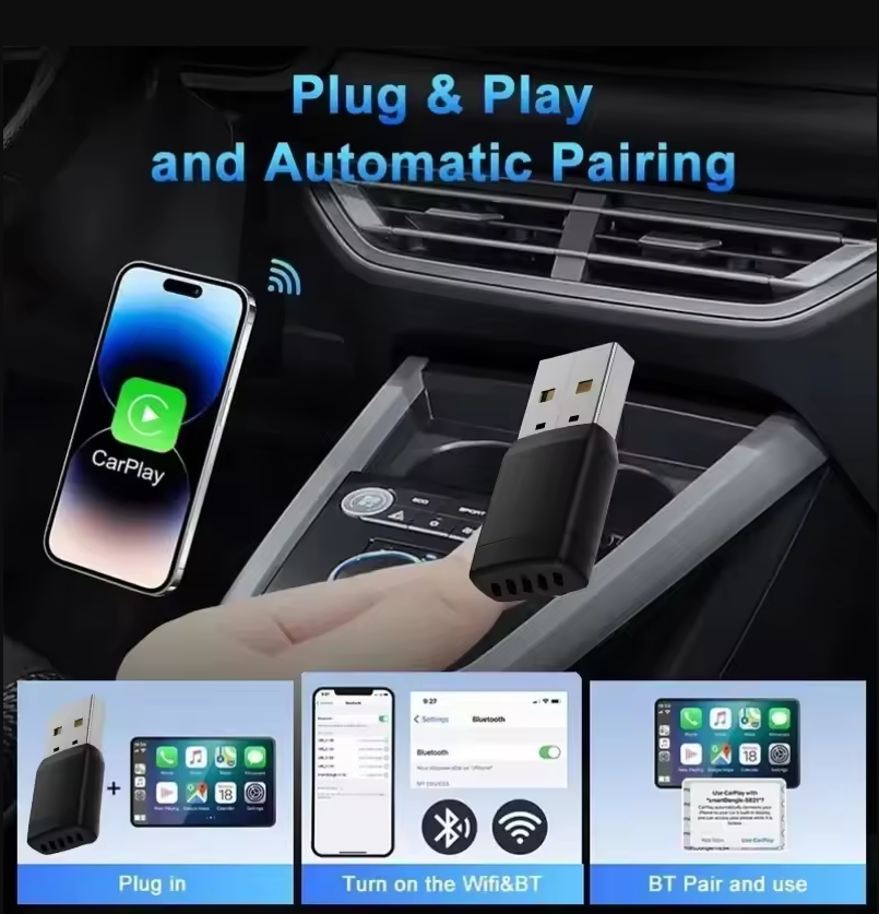 Smart Wireless CarPlay Android - Bluetooth Adapter Receiver reseña y precio