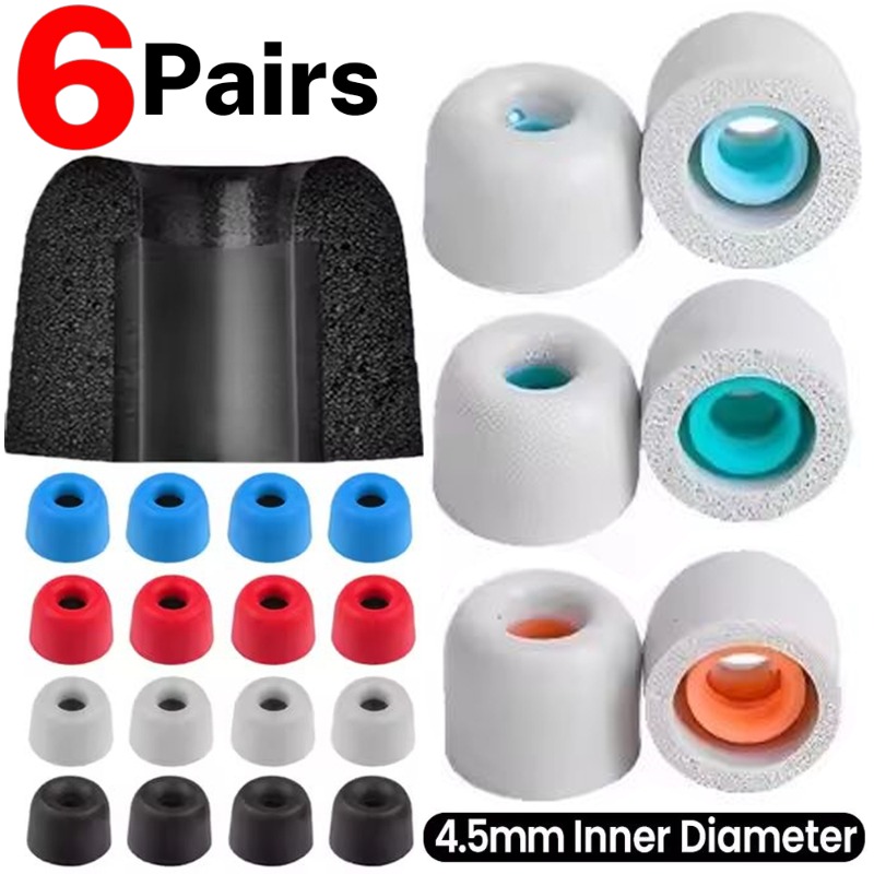 6/1Pairs Soft Memory Foam Earb - Earphone Foam Tip reseña y precio