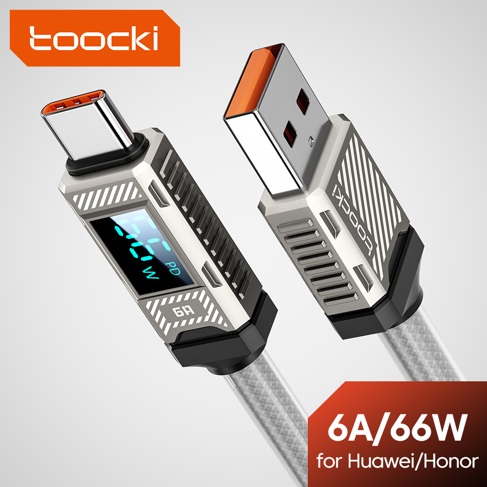 Toocki PD 66W USB C Cable 6A D - Usb C Earphone reseña y precio
