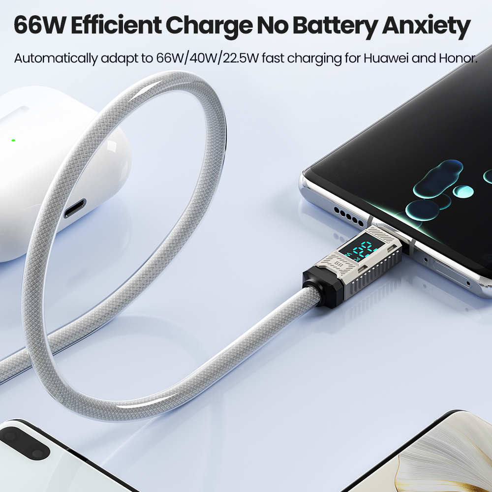 Toocki PD 66W USB C Cable 6A D - Usb C Earphone reseña y precio