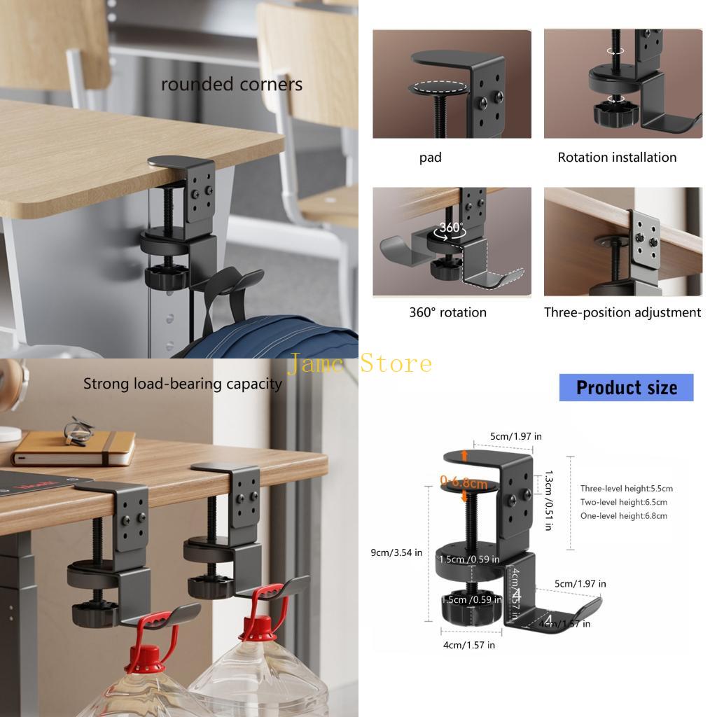 LX0B Heavy Duty 360°Swivel Hoo - Headphone Stand Desk reseña y precio