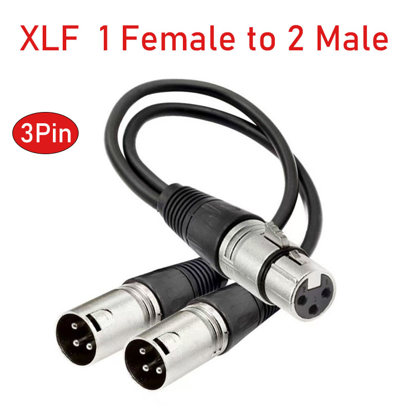 XLR Splitter Cable 3 Pin Femal - Audio Splitter Y reseña y precio