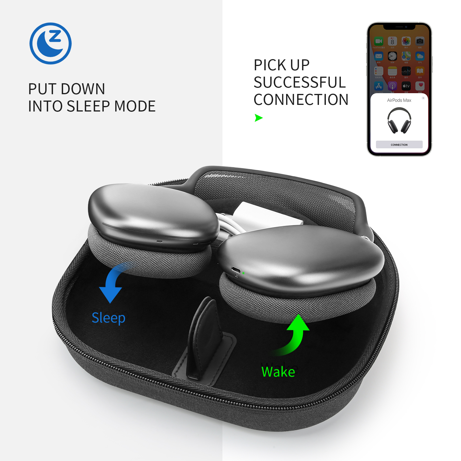 YINKE Smart Case for Apple Air - Headphone Case Hard reseña y precio