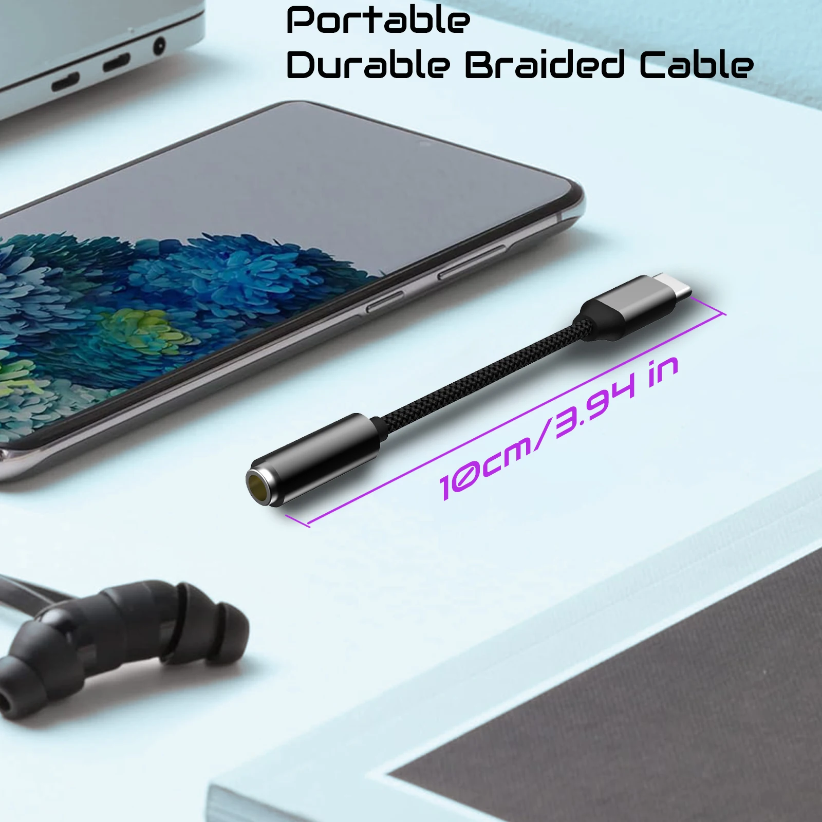 USB Type C 3.5 Jack Adapter US - Cable Extension 3.5 reseña y precio