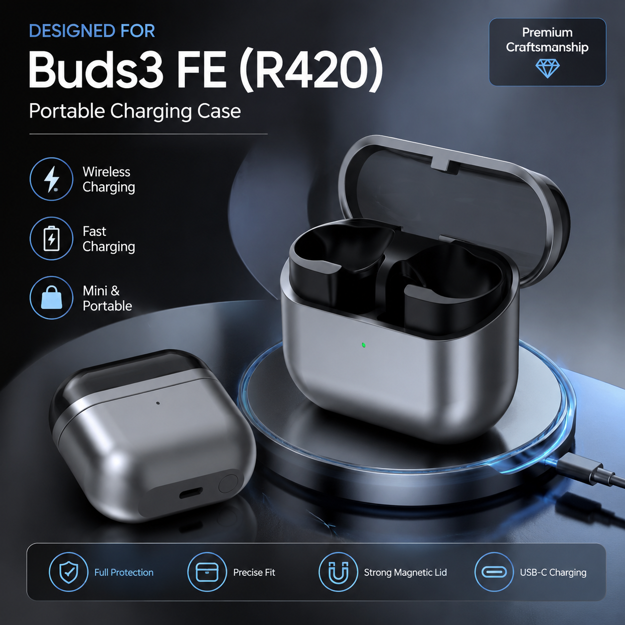 Replacement Charging Case For  - Earbuds Charging Case reseña y precio