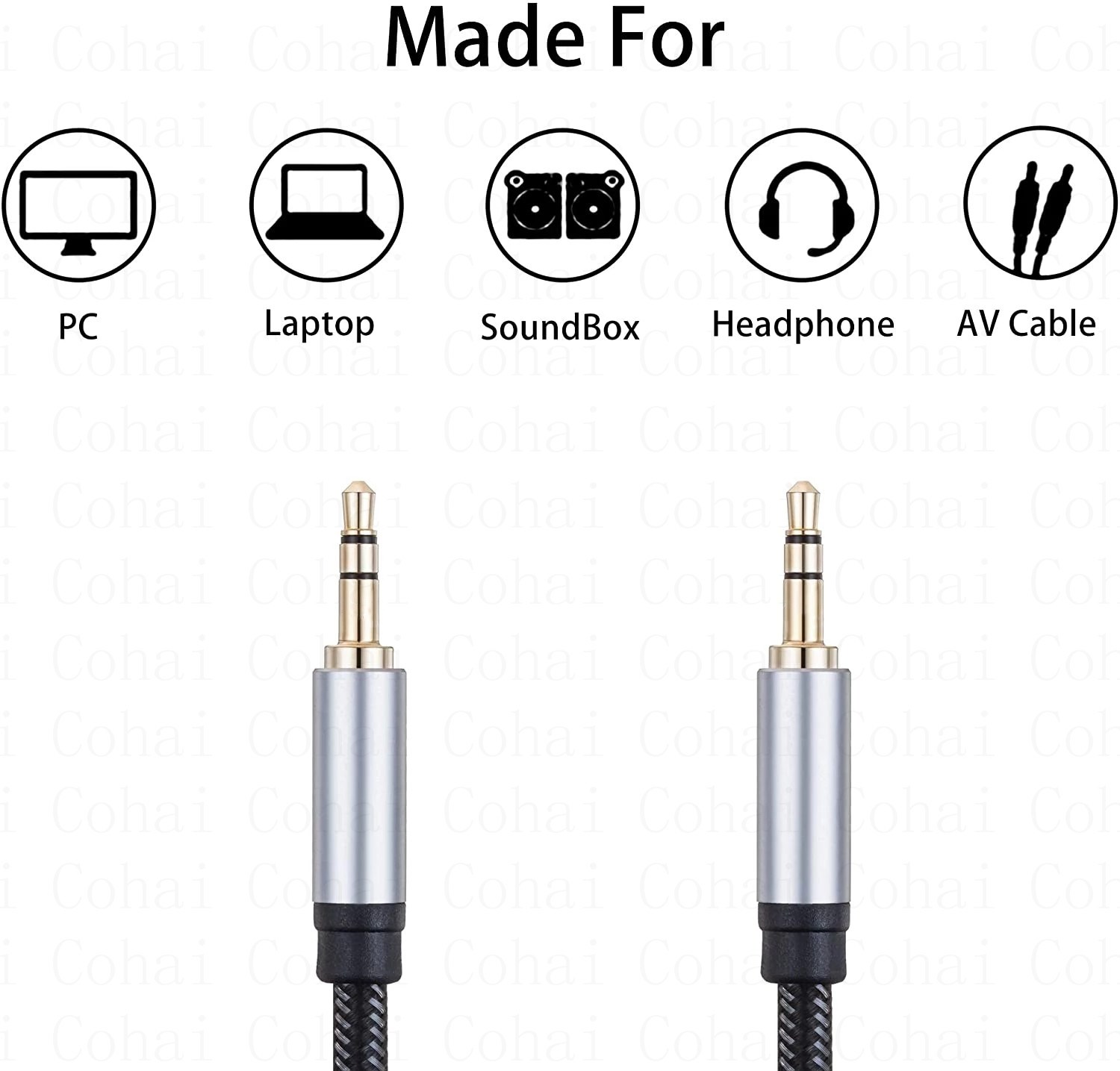 3.5mm Jack Audio Cable Jack 3. - Cable Extension 3.5 reseña y precio