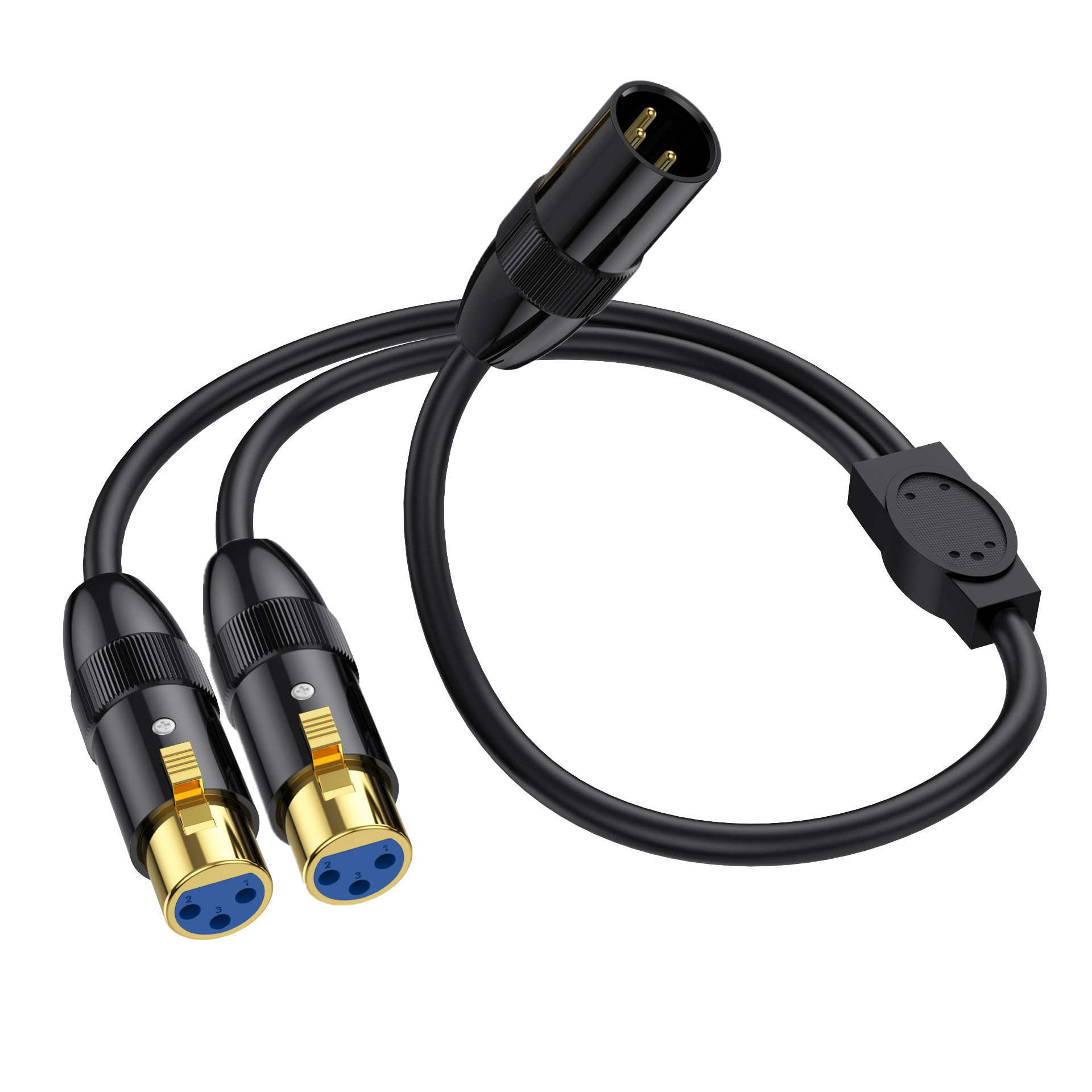 XLR 3P Splitter Cable, XLR Mal - Audio Splitter Y reseña y precio