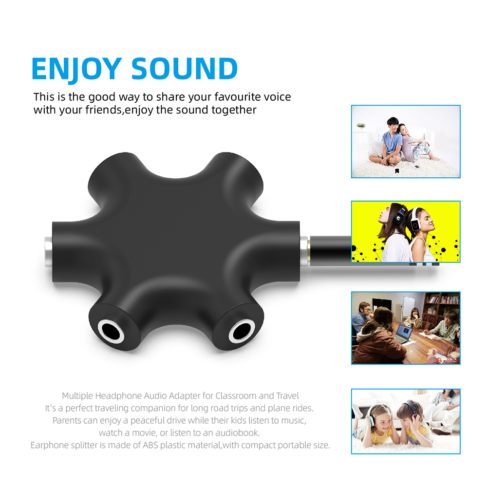 3.5mm Jack Earphone Audio Spli - Earphone Splitter Jack reseña y precio