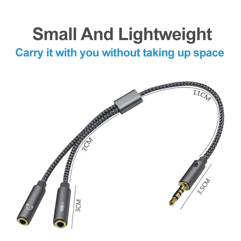 Headset splitter 3.5mm audio m - Earphone Splitter Jack reseña y precio