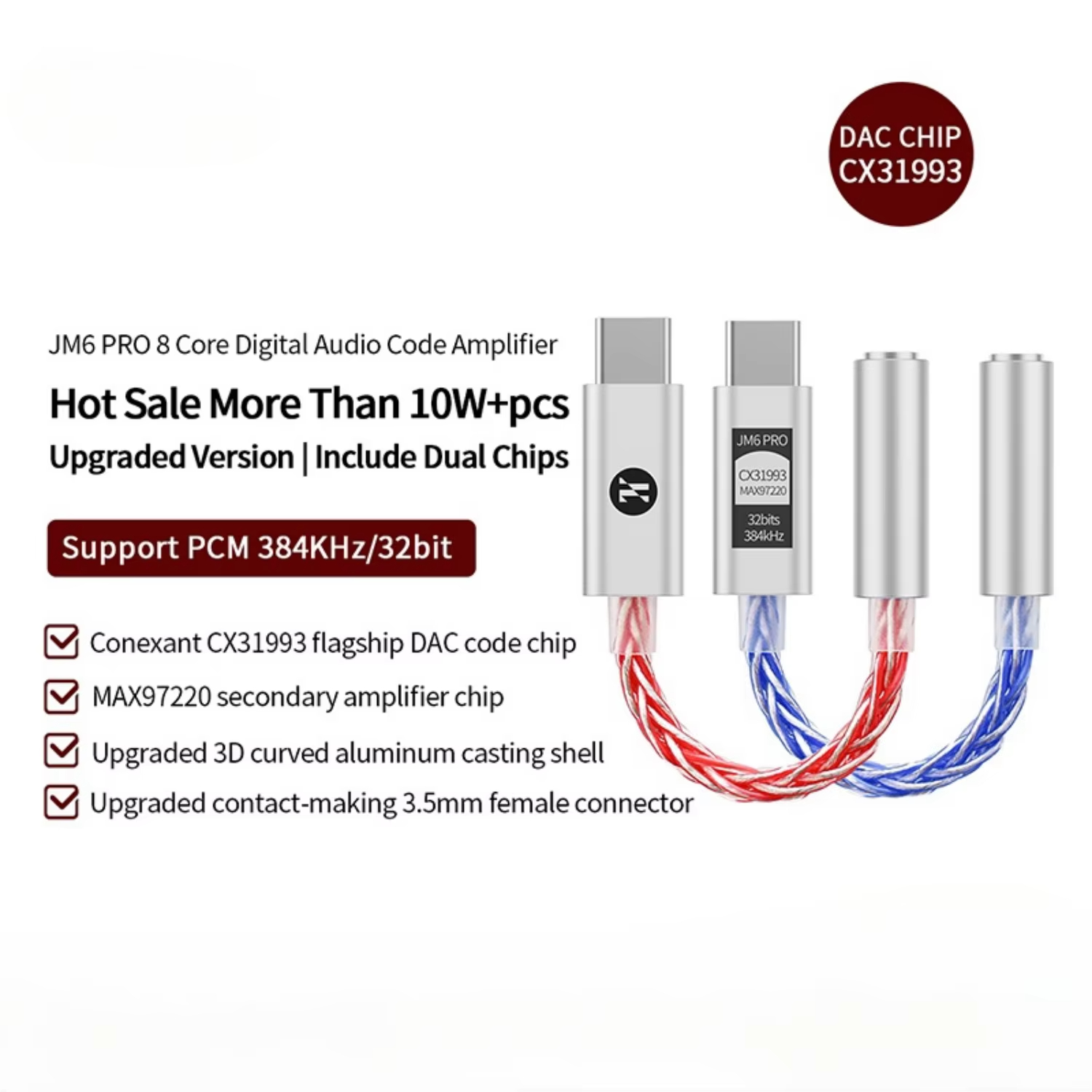 JCALLY JM6 Pro Type-C to 3.5mm - Usb C Earphone reseña y precio