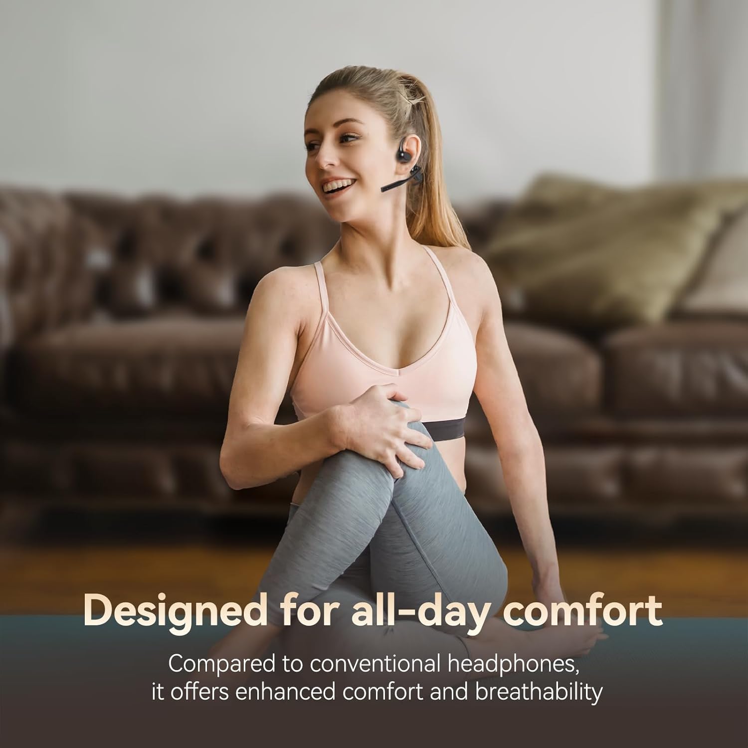 Open Ear Headphones with AI No - Noise Cancelling Headphone reseña y precio