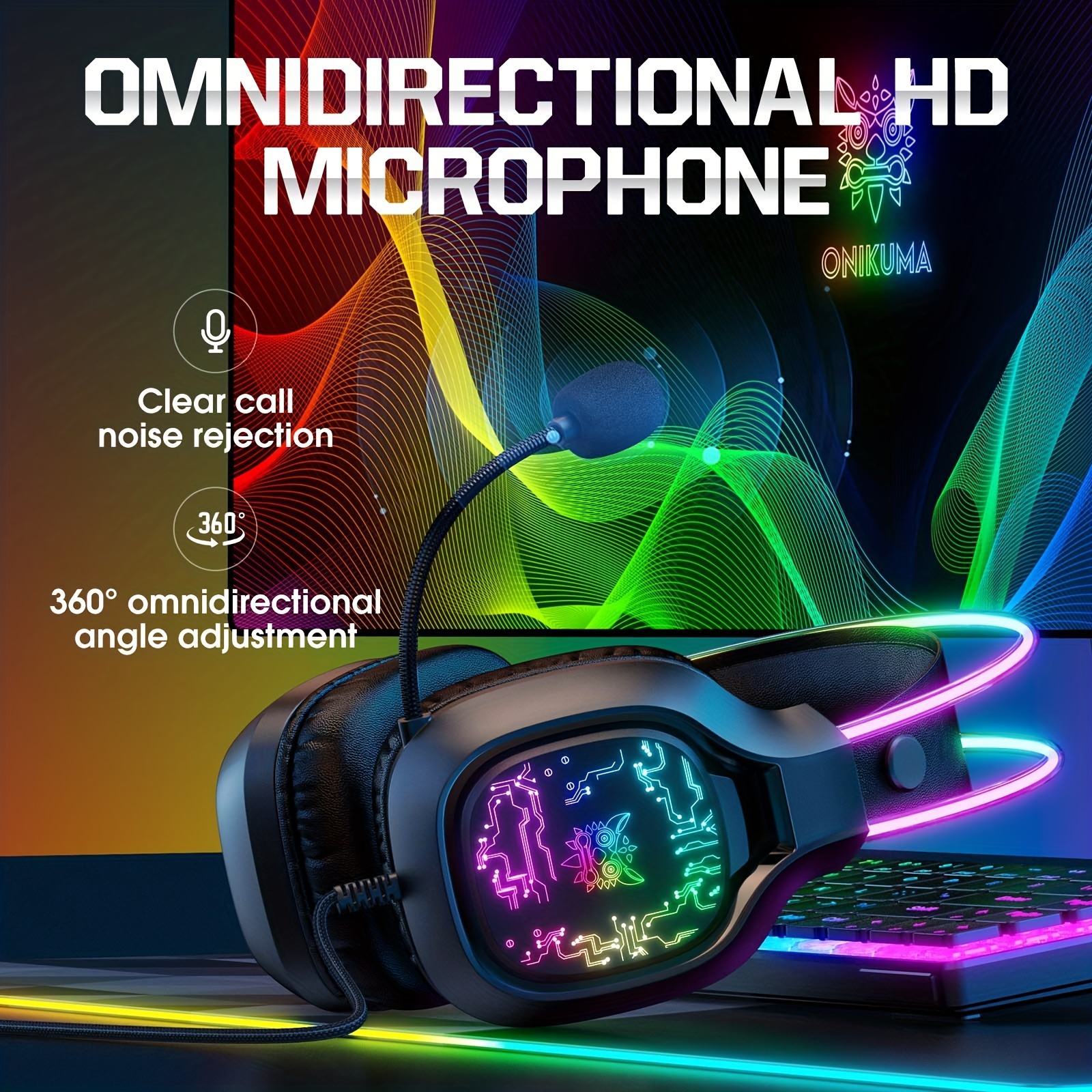 ONIKUMA X22 Gaming Headset RGB - Gaming Headset Rgb reseña y precio