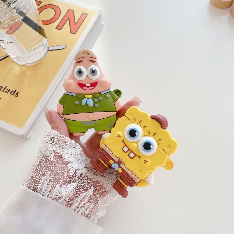 Cute SpongeBob Creative Silico - Earbuds Charging Case reseña y precio