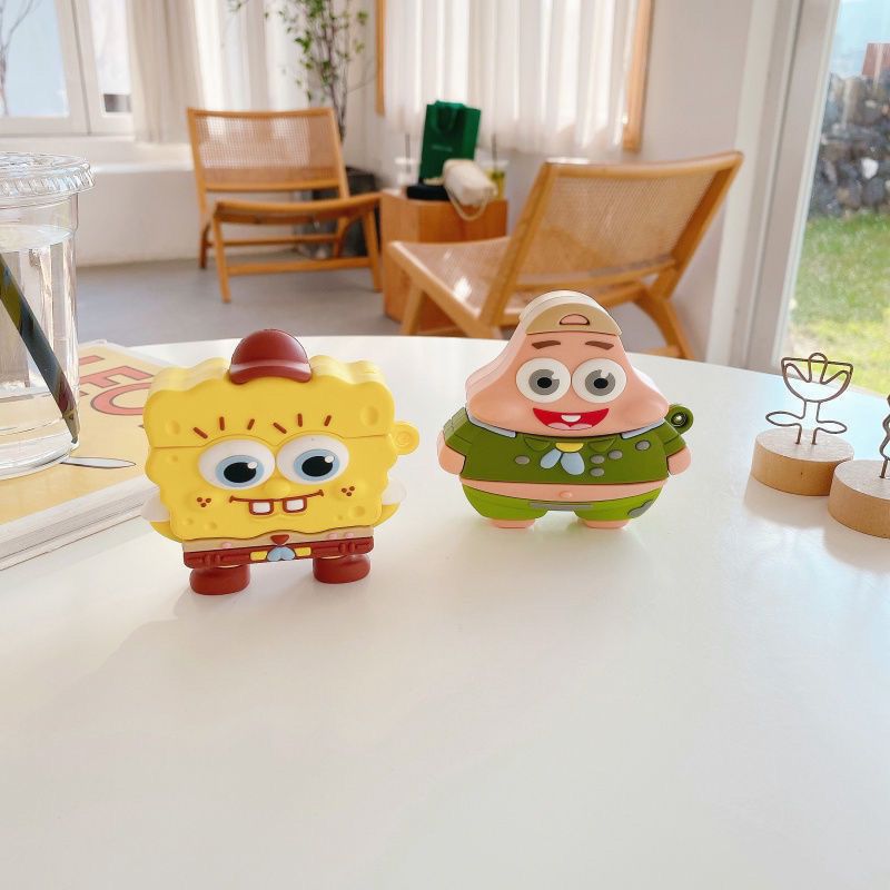 Cute SpongeBob Creative Silico - Earbuds Charging Case reseña y precio