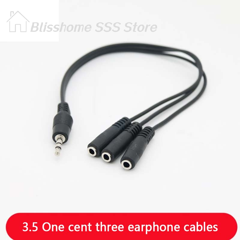 【S】3.5mm 3 Way Port Aux Multi  - Earphone Splitter Jack reseña y precio