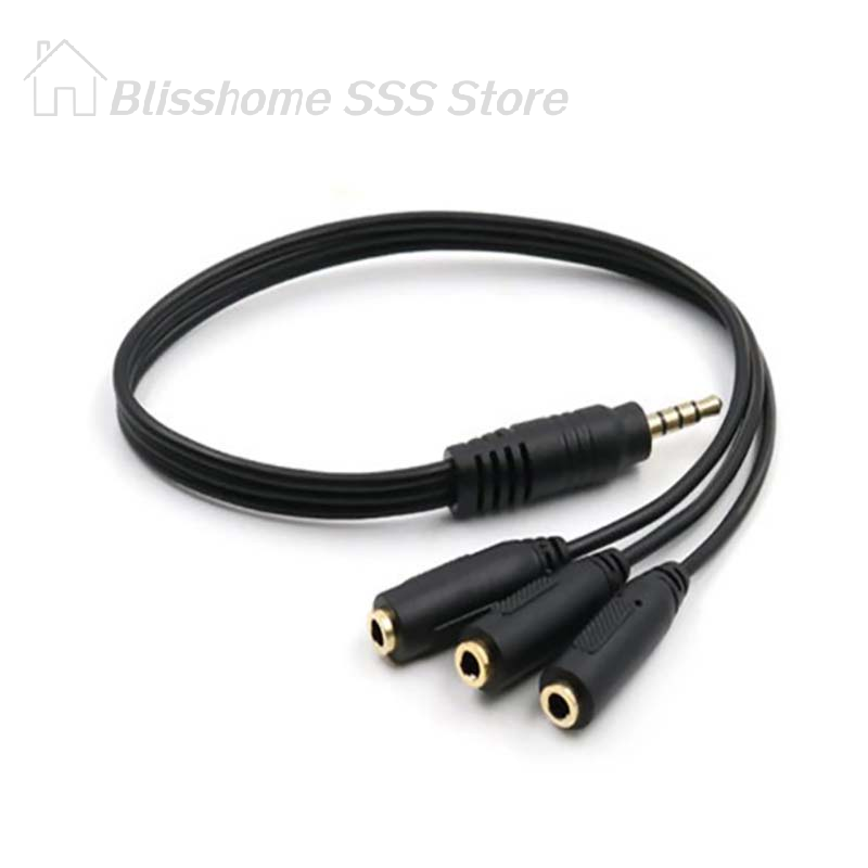 【S】3.5mm 3 Way Port Aux Multi  - Earphone Splitter Jack reseña y precio