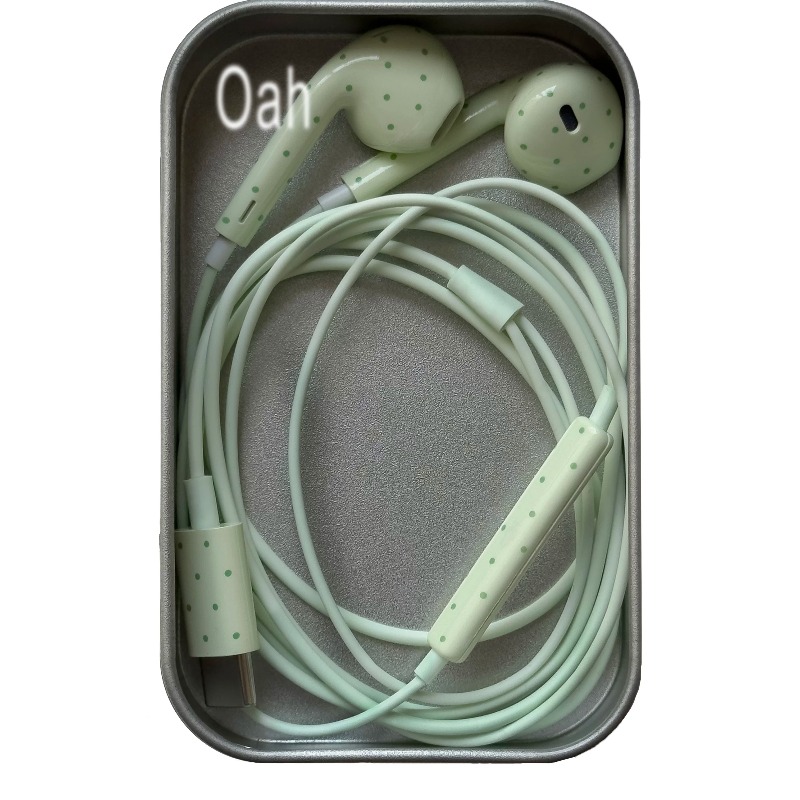Oah Polka Dot Wired Earphones  - Usb C Earphone reseña y precio