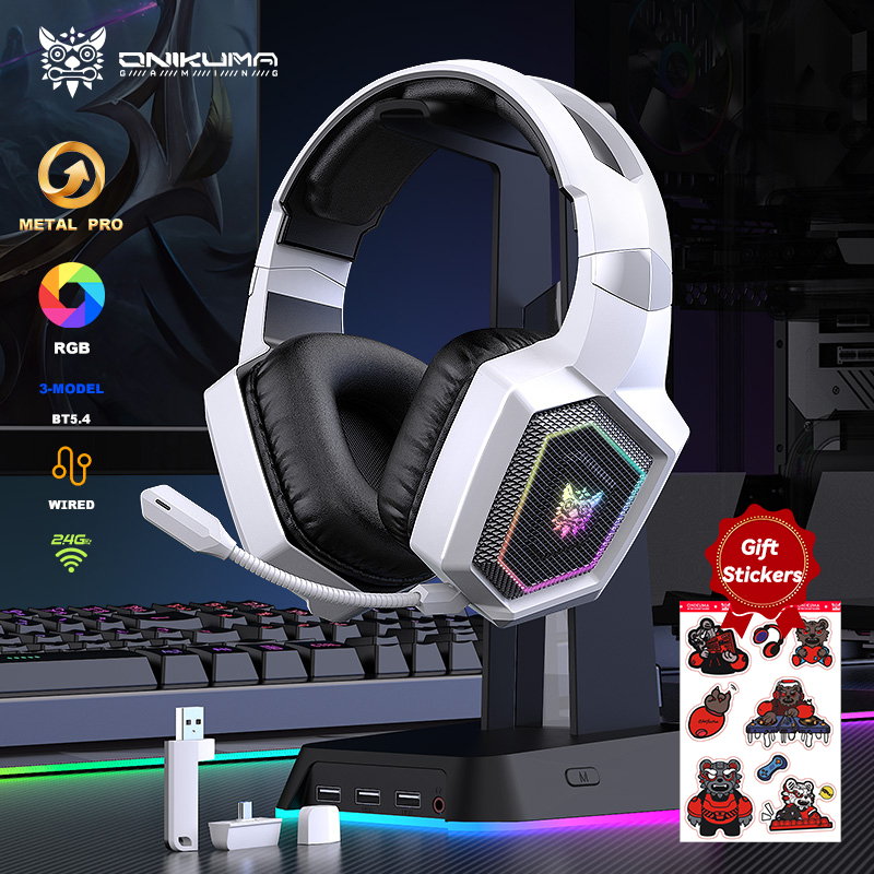 ONIKUMA 2.4GHz Wireless Gaming - Gaming Headset Rgb reseña y precio