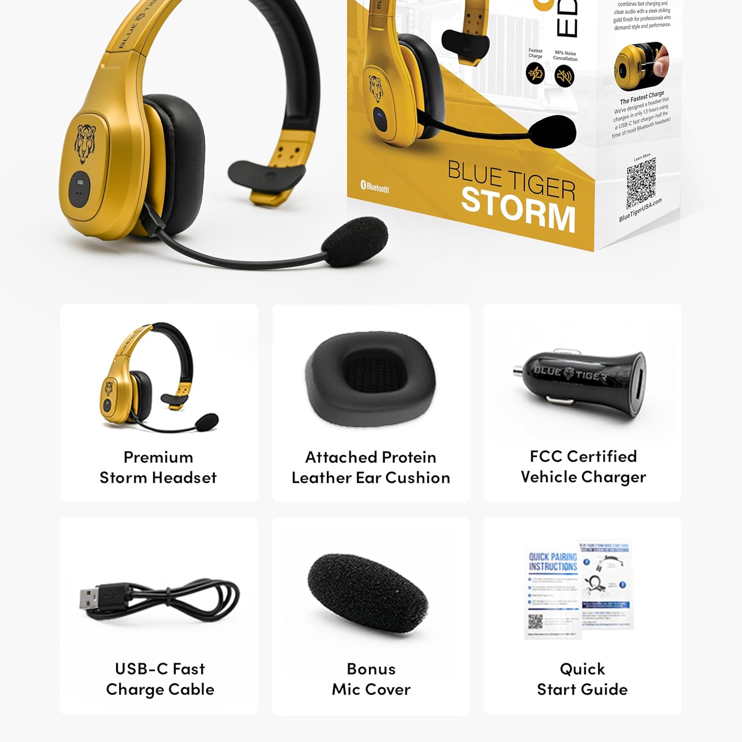 Premium Trucker Bluetooth Head - Noise Cancelling Headphone reseña y precio