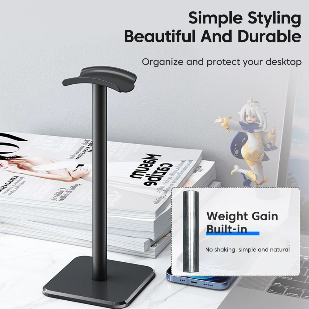 Universal Headphone Stand Alum - Headphone Stand Desk reseña y precio
