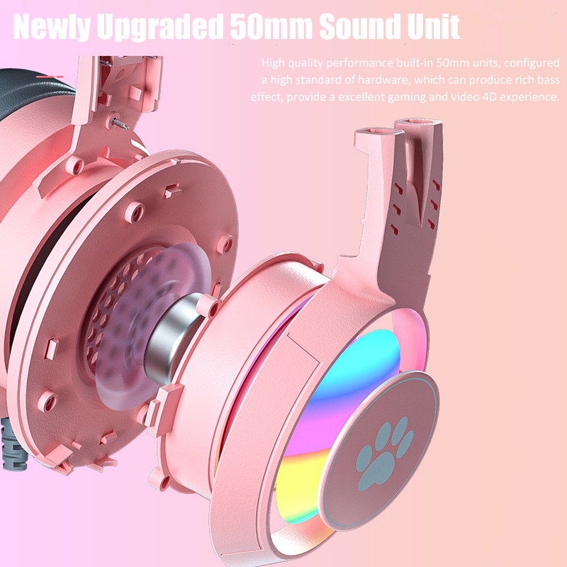 Cute Cat Ear Gaming Headphones - Gaming Headset Rgb reseña y precio