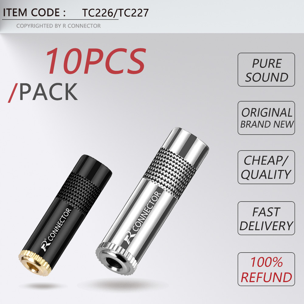 10pcs Audio 3.5mm/6.35mm Jack  - Audiophile Headphone Wired reseña y precio