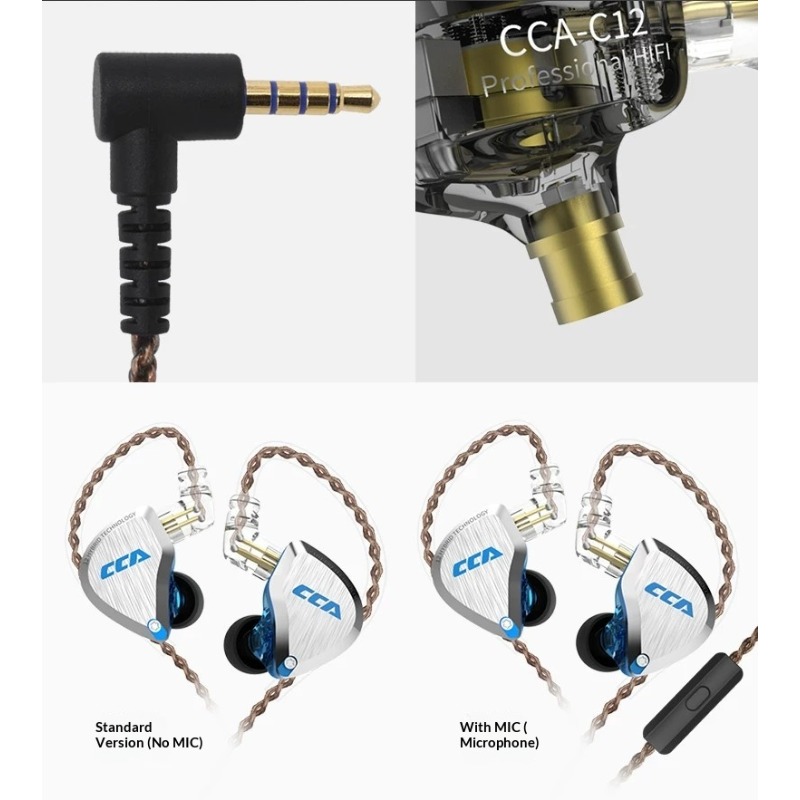 CCA C12 Earphones Hi-Fi Audiop - Audiophile Headphone Wired reseña y precio