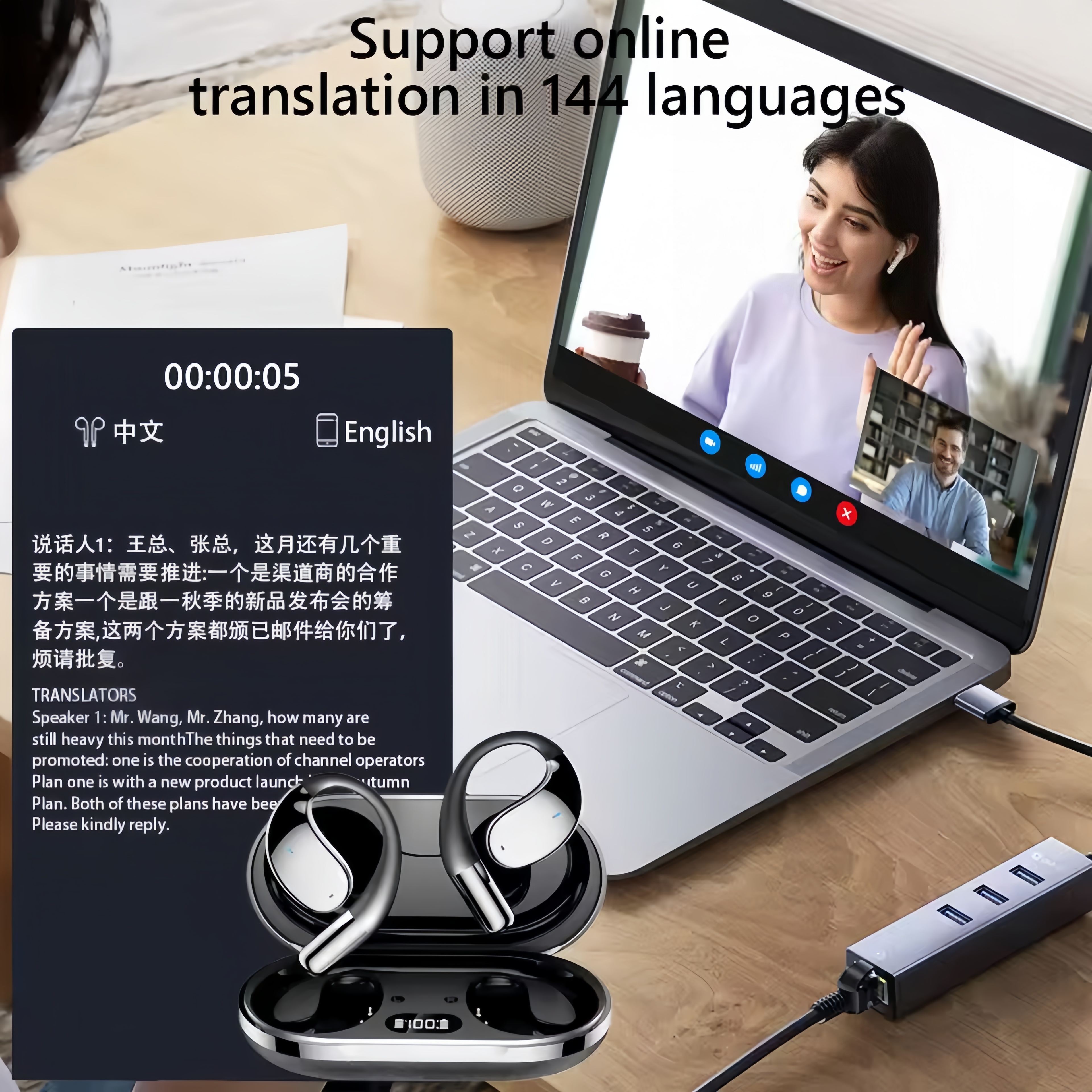 2026 New AI Translation Earbud - Noise Cancelling Headphone reseña y precio