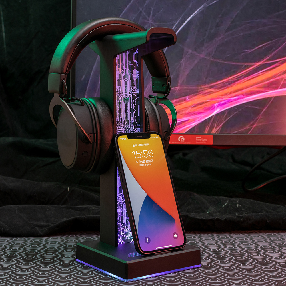 RGB Gaming Headphone Stand Dua - Headphone Stand Desk reseña y precio