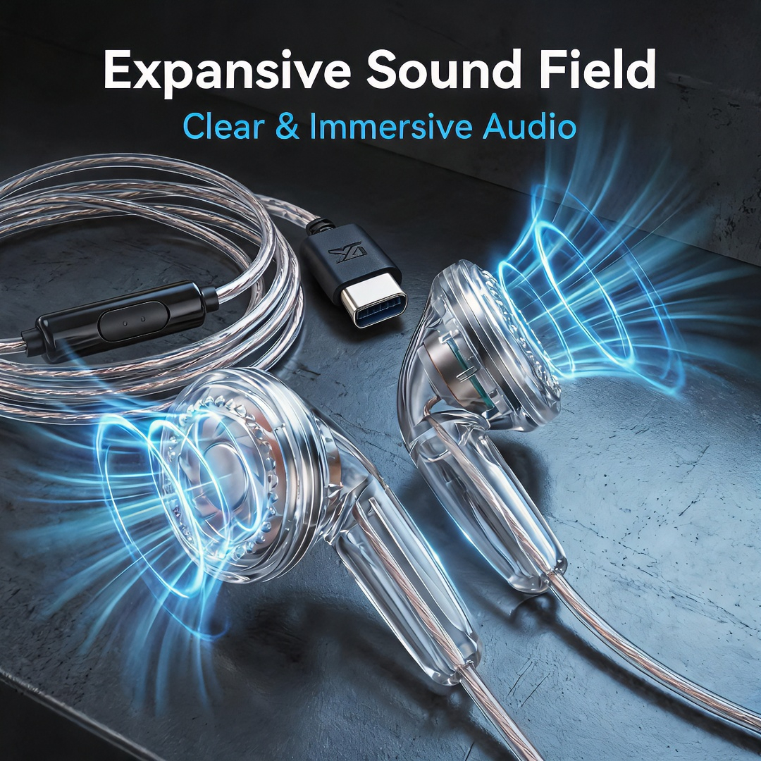 Type-C Wired Earbuds Retro Loo - Wired Earphone Mic reseña y precio